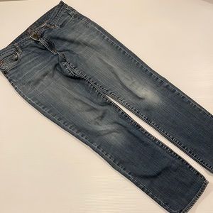 KUT from the Kloth distressed straight leg jeans, women size 10